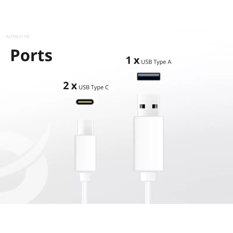 Conceptronic 3 prievadų 67W GaN USB PD įkroviklis su USB-C įkrovimo kabeliu, USB-C x 2, USB-A x 1, QC 3.0, PPS