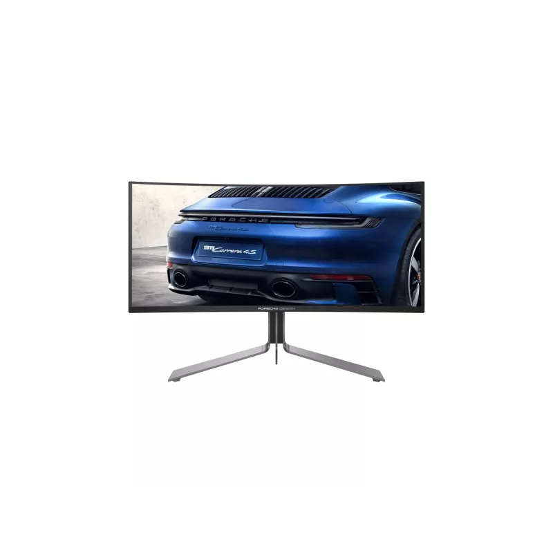 AOC Porsche Design PD34 monitorius 86,4 cm (34 col.) 3440 x 1440 pikselių Wide Quad HD QD-OLED juodas