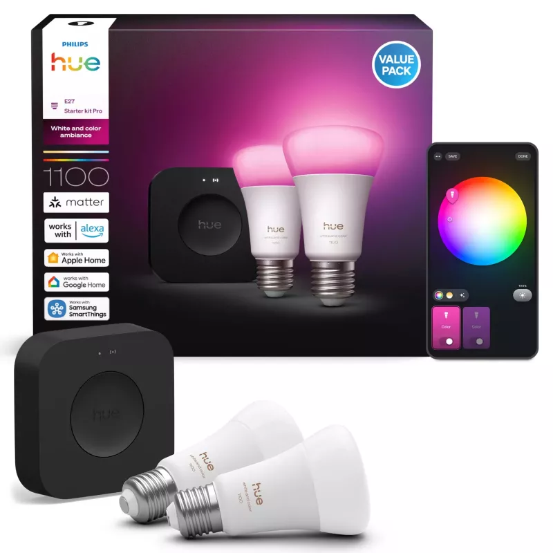 Philips Hue White and colour ambience išmanusis apšvietimo rinkinys Bluetooth/Zigbee 8.1 W