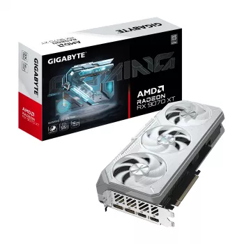 Vaizdo plokštė GIGABYTE Radeon RX 9070 XT GAMING OC ICE 16 GB GDDR6 256 bit PCIe 5.0 3 ventiliatoriai balta