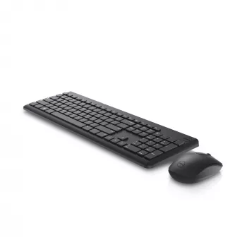 Belaidis klaviatūros ir pelės rinkinys Dell KM3322W, RF 2.4 GHz, pilno dydžio vokiškas QWERTZ, juodas