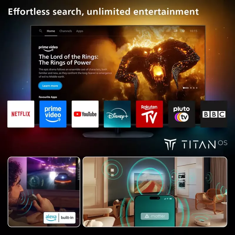 Televizorius Philips 55PUS8500/12 139,7 cm (55 col.) 4K Ultra HD Smart TV Wi-Fi Juodas