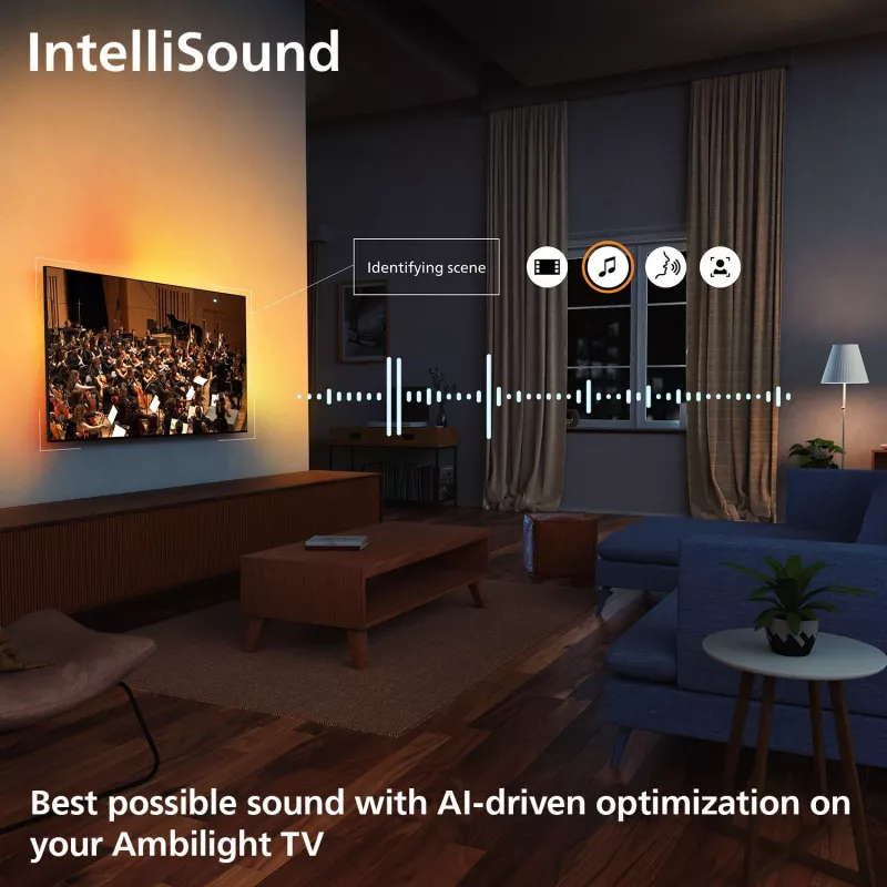 Televizorius Philips Ambilight 85MLED910/12 65 colių 4K Ultra HD QD-Mini LED