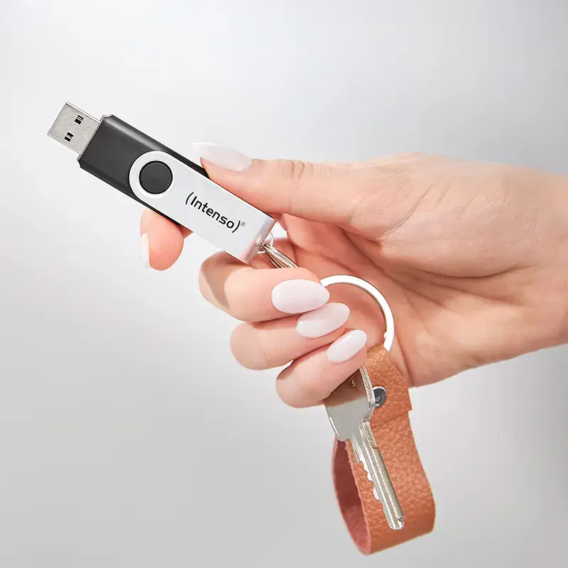 USB atmintinė Intenso 128 GB USB-A 3.2 Gen 1x1 juoda-sidabrinė
