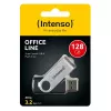 USB atmintinė Intenso 128 GB USB-A 3.2 Gen 1x1 juoda-sidabrinė
