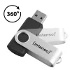 USB atmintinė Intenso 128 GB USB-A 3.2 Gen 1x1 juoda-sidabrinė