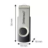USB atmintinė Intenso 128 GB USB-A 3.2 Gen 1x1 juoda-sidabrinė