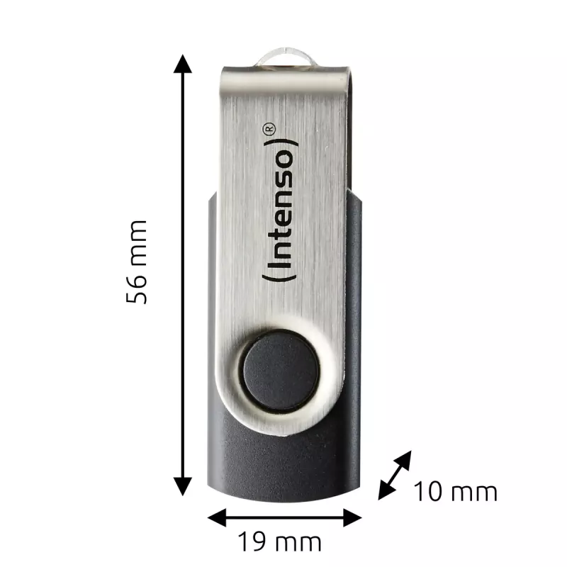 USB atmintinė Intenso 128 GB USB-A 3.2 Gen 1x1 juoda-sidabrinė