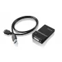 Lenovo USB 3.0 - DVI/VGA USB grafikos adapteris 2048 x 1152 pikseliai Juoda