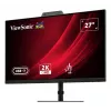 27 colių ViewSonic VG2741V-2K monitorius, 2560×1440 QHD, 4 ms, IPS/LCD, įmontuoti garsiakalbiai, VESA, aukščio reguliavimas, juodas