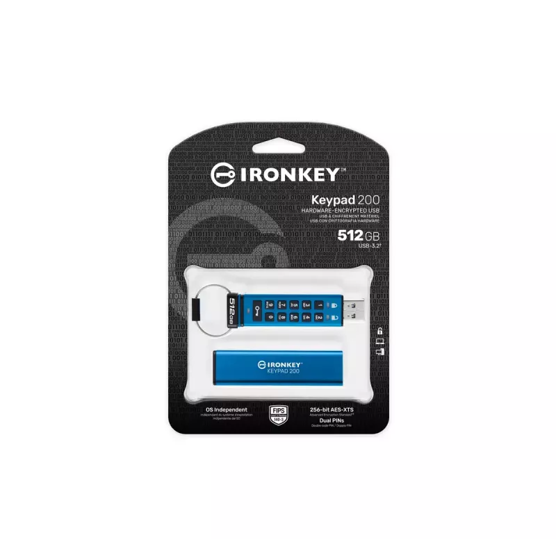 USB atmintukas Kingston Technology 512GB USB Type-A IronKey 200
