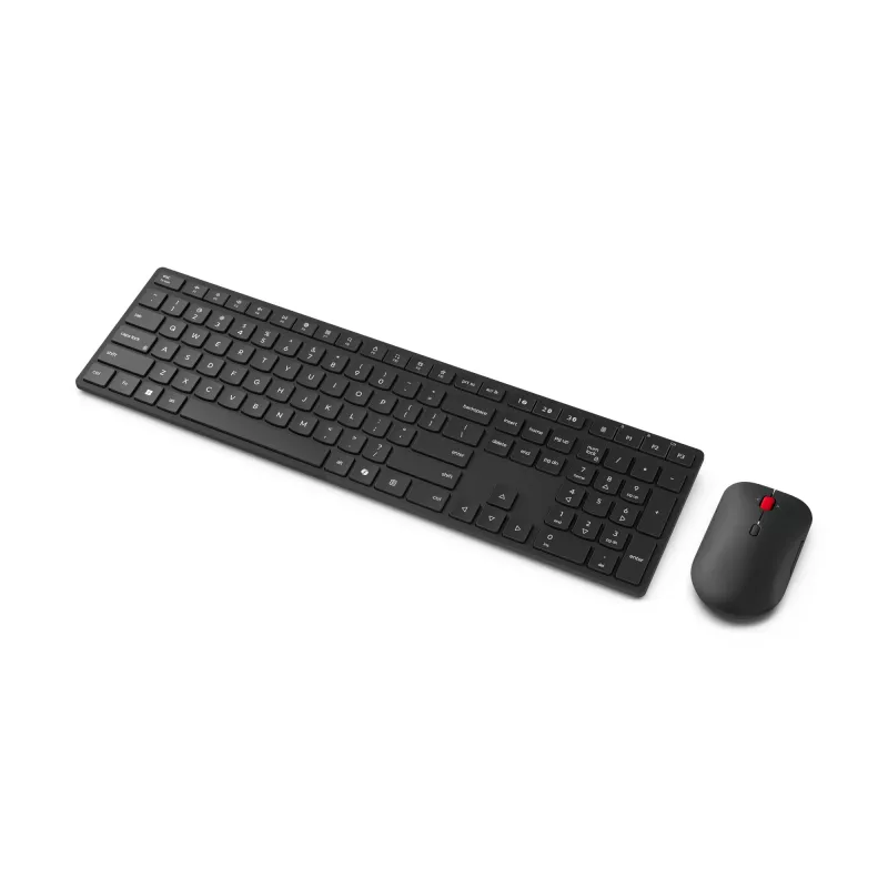 Lenovo 4X31S04814 belaidė klaviatūra su pele, RF Wireless + Bluetooth, vokiškas išdėstymas, juoda