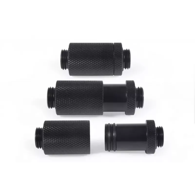 Alphacool ES D-Plug kištukas, G1/4 išorinis sriegis – G1/4 išorinis sriegis, juodas