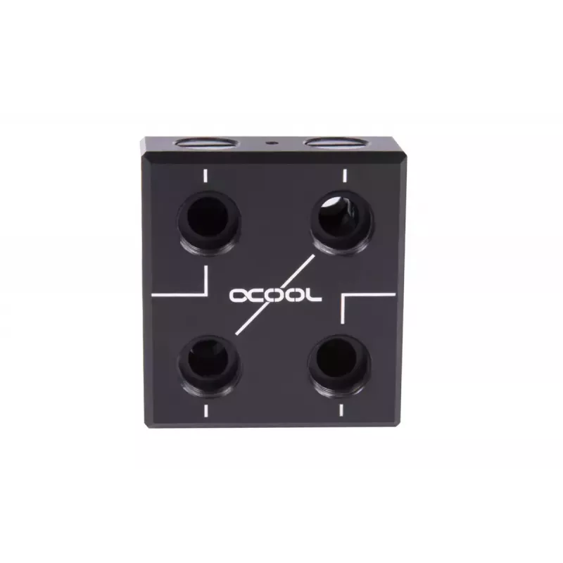 Vandens blokas Alphacool 12993 Acetal Varis Nikelis Juodas 52mm 56mm 22.5mm