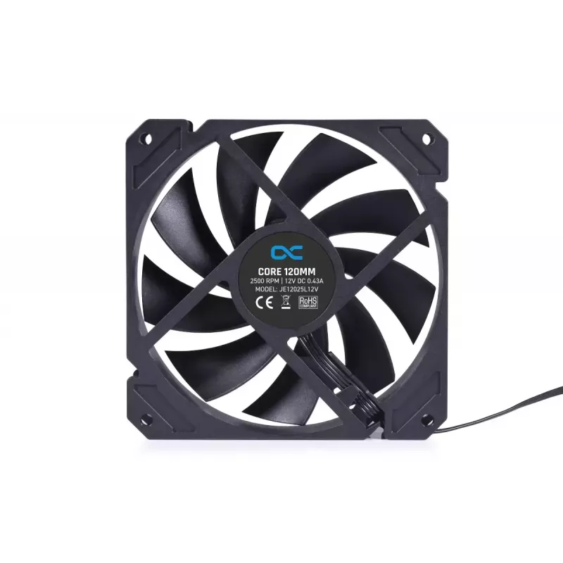 Alphacool Core 120 mm ventiliatorius 24852 juodas 600-2500 RPM hidraulinis guolis