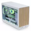 Korpusas Lian Li A3-mATX Micro Tower — Baltas su Medžiu, palaiko ATX/SFX/SFX-L maitinimo blokus, Micro-ATX/Micro-ITX, 1x3.5 colio + 2x2.5 colio