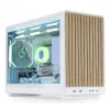 Korpusas Lian Li A3-mATX Micro Tower — Baltas su Medžiu, palaiko ATX/SFX/SFX-L maitinimo blokus, Micro-ATX/Micro-ITX, 1x3.5 colio + 2x2.5 colio
