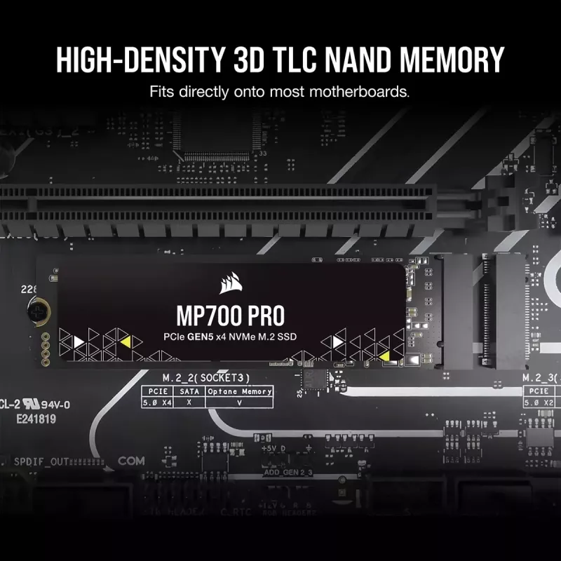 CORSAIR MP700 PRO 1 TB M.2 PCIe Gen5 NVMe SSD