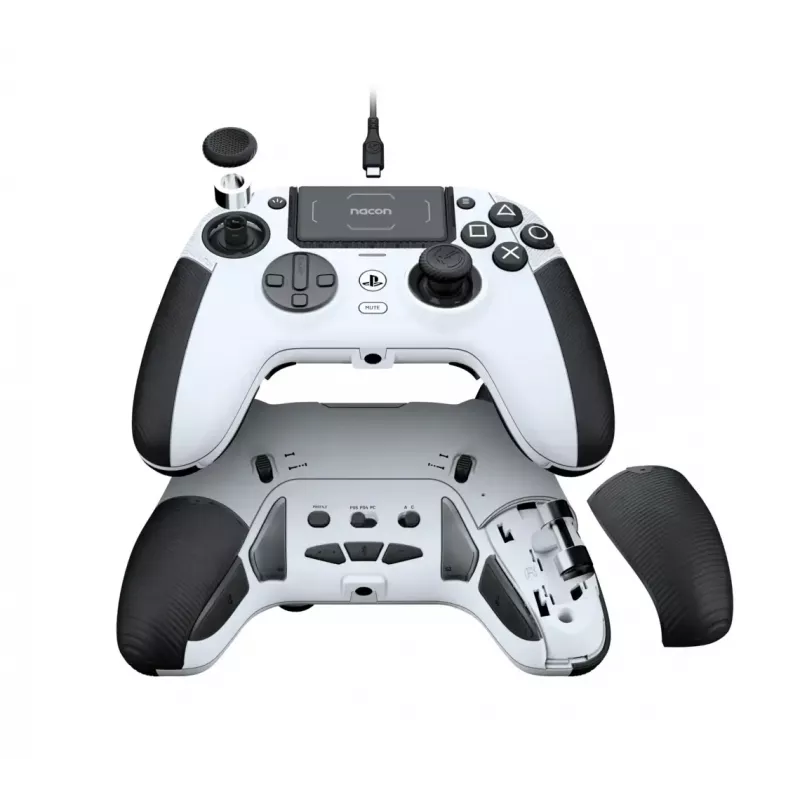 Valdiklis NACON Revolution 5 Pro – belaidis Bluetooth valdiklis, skirtas PC, PS4, PS5, su 3 m laidu, juodas/baltas