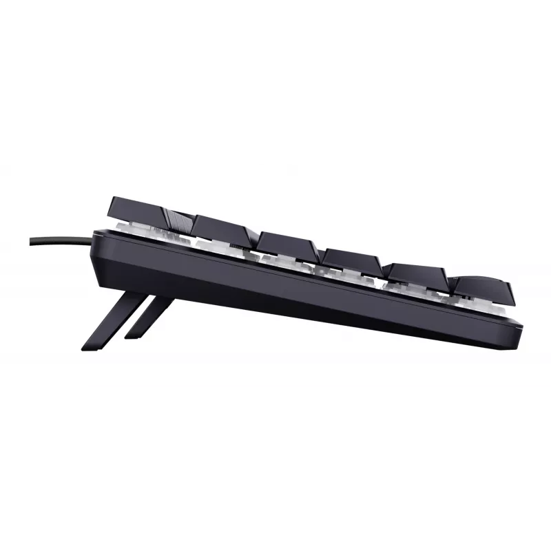 Trust GXT 866 Torix 24910 mechaninė žaidimų klaviatūra, laidinė USB, su apšvietimu, QWERTY US International, juoda