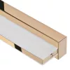 LED sieninis šviestuvas ActiveJet AJE-MERO GOLD, paviršinis montavimas, stačiakampis, 4000 K, 850 lm, nekeičiamas šviesos šaltinis