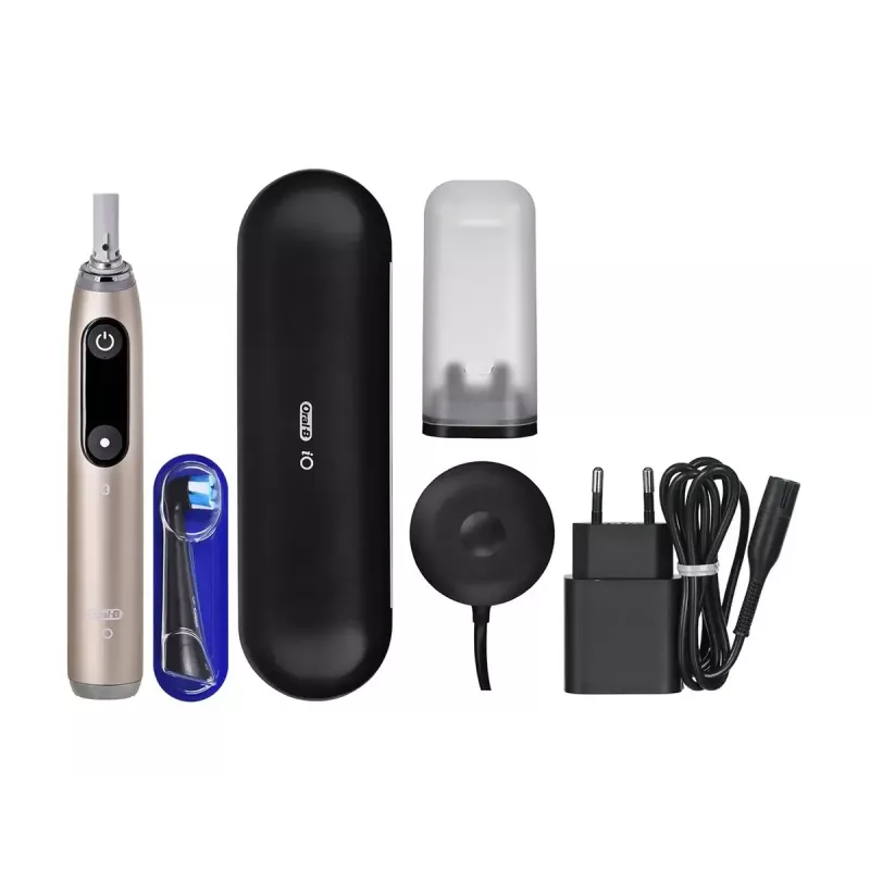 BRAUN iO Series 10 17398125 elektrinis dantų šepetėlis suaugusiems, osciliuojantis, juodas