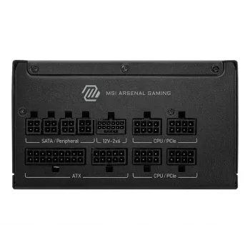 MSI MAG A1000GLS PCIE5 maitinimo blokas 1000 W 24-pin ATX ATX Juoda