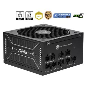 Maitinimo blokas MSI MAG A750GLS PCIE5 750W 24-pin ATX Fully-Modular 80 PLUS Gold Juodas