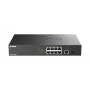 D-Link DGS-1010MP/E nevaldomas L2 Gigabit Ethernet (10/100/1000) tinklo jungiklis su PoE, 1U, juodas