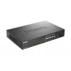 D-Link DGS-1010MP/E nevaldomas L2 Gigabit Ethernet (10/100/1000) tinklo jungiklis su PoE, 1U, juodas