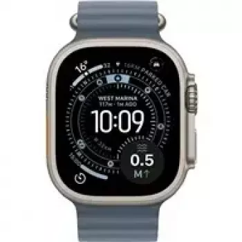 Išmanusis laikrodis Apple Watch Ultra 3 GPS + Cellular 49mm Natural Titanium korpusas su Anchor Blue Ocean juosta