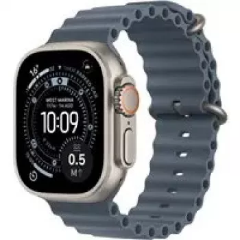 Išmanusis laikrodis Apple Watch Ultra 3 GPS + Cellular 49mm Natural Titanium korpusas su Anchor Blue Ocean juosta
