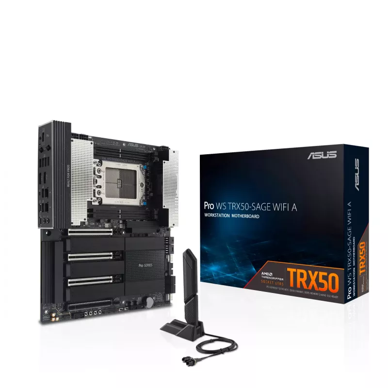 Motininė plokštė ASUS PRO WS TRX50-SAGE WIFI A — AMD TRX50, Socket sTR5, CEB, DDR5, Wi‑Fi 7