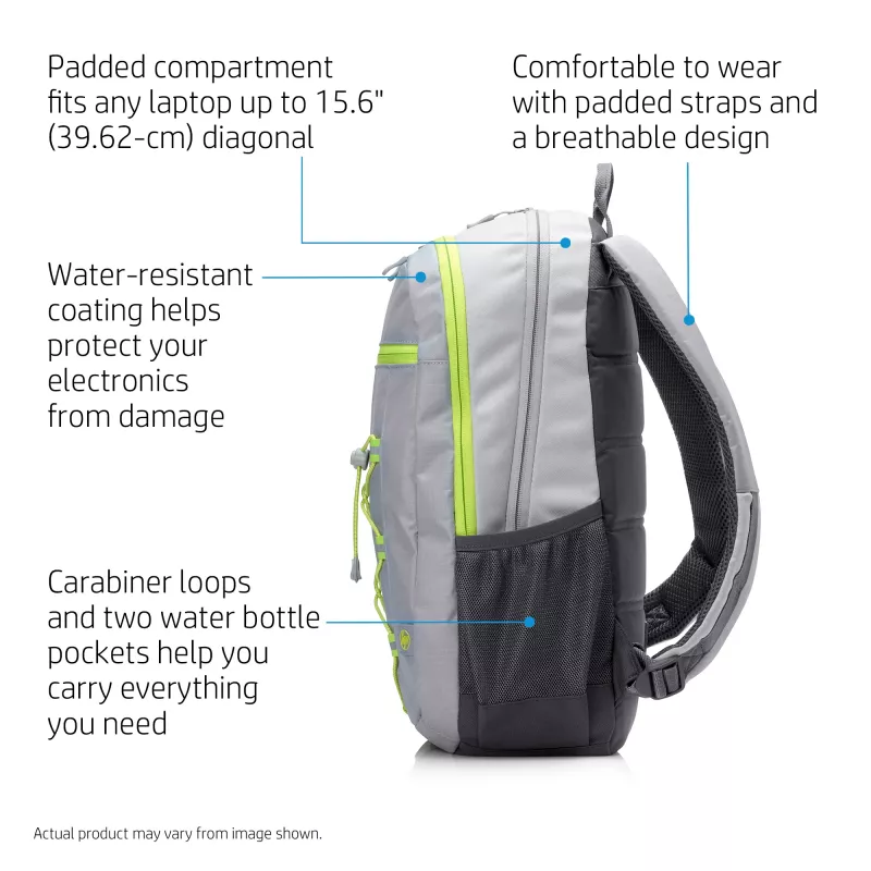 Kuprinė HP 39.62 cm (15.6 colio) Active Backpack pilka/neon geltona