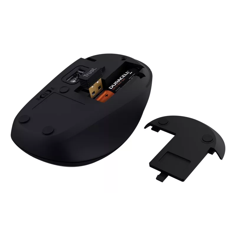 Trust Yvi+ pelė Universal Ambidextrous RF Wireless + Bluetooth Optinė 1600 DPI