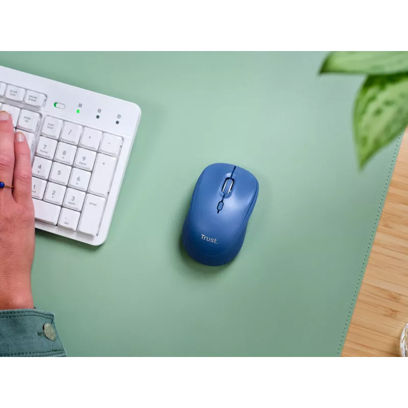 Trust Yvi+ pelė universali ambidekstrinė RF belaidė + Bluetooth optinė 1600 DPI