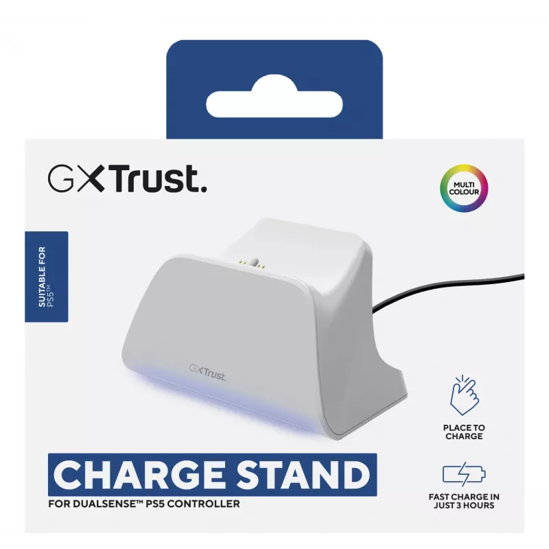 Įkrovimo stotelė TRUST GXT255W PS5 dvigubam įkrovimui, balta