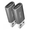 Trust Calyx USB-A į USB-C adapteris (2 vnt.) pilka