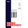 Trust Calyx USB-A į USB-C adapteris (2 vnt.) pilka
