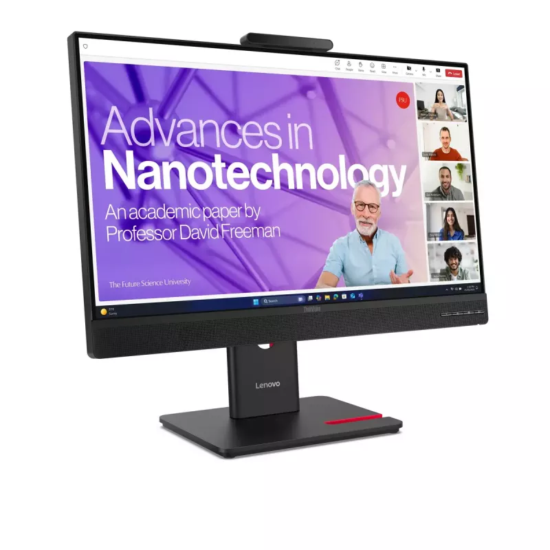 Monitorius Lenovo ThinkVision T27QD-4v 27 colių (68,6 cm) Quad HD 2560×1440 IPS LCD, 6 ms, 350 cd/m², USB šakotuvas, garsiakalbiai, VESA, aukščio reguliavimas