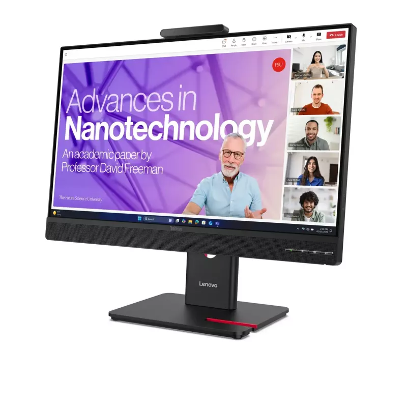 Monitorius Lenovo ThinkVision T27QD-4v 27 colių (68,6 cm) Quad HD 2560×1440 IPS LCD, 6 ms, 350 cd/m², USB šakotuvas, garsiakalbiai, VESA, aukščio reguliavimas