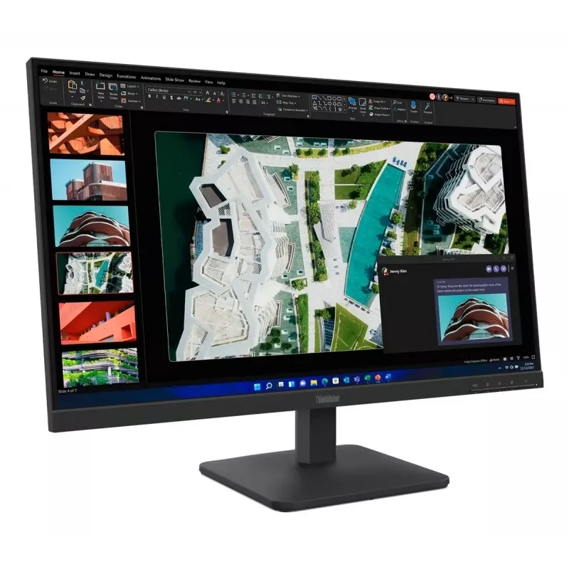 27 colių monitorius Lenovo ThinkVision S27-4e, 1920×1080 Full HD, IPS, 6 ms, 300 cd/m², VESA, juodas