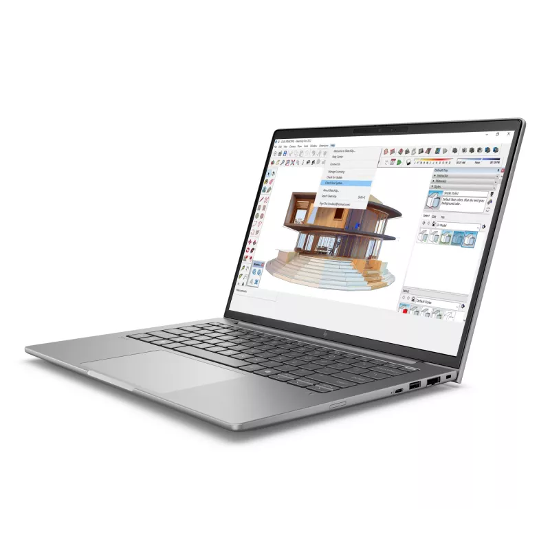 Mobilioji darbo stotis HP ZBook 8 G1i – 14 colių WUXGA, Intel Core Ultra 7 255H, 16 GB DDR5, 512 GB SSD, NVIDIA RTX 500 Ada, Windows 11 Pro, sidabrinė
