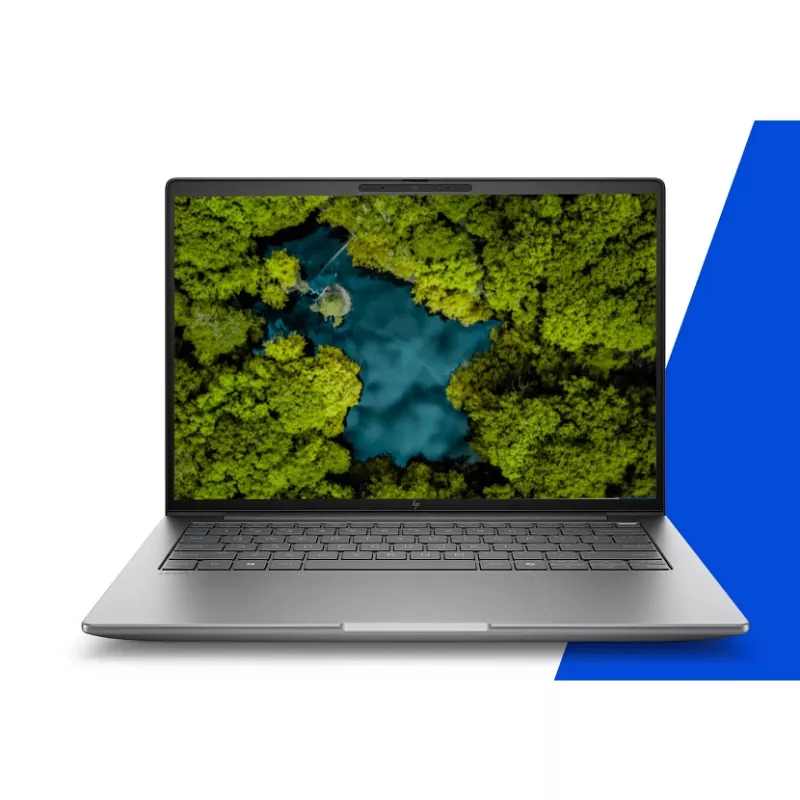 Mobilioji darbo stotis HP ZBook 8 G1i – 14 colių WUXGA, Intel Core Ultra 7 255H, 16 GB DDR5, 512 GB SSD, NVIDIA RTX 500 Ada, Windows 11 Pro, sidabrinė