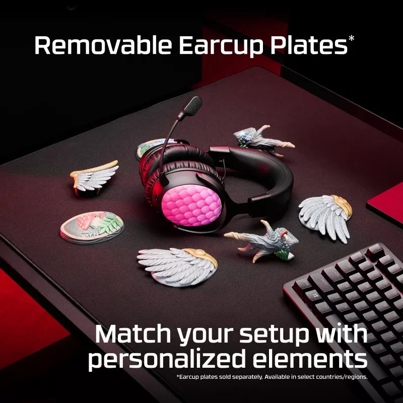 HyperX Cloud III S Wireless – Belaidės žaidimų ausinės (Juoda-Raudona)