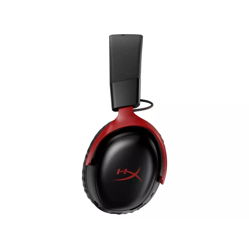 HyperX Cloud III S Wireless – Belaidės žaidimų ausinės (Juoda-Raudona)