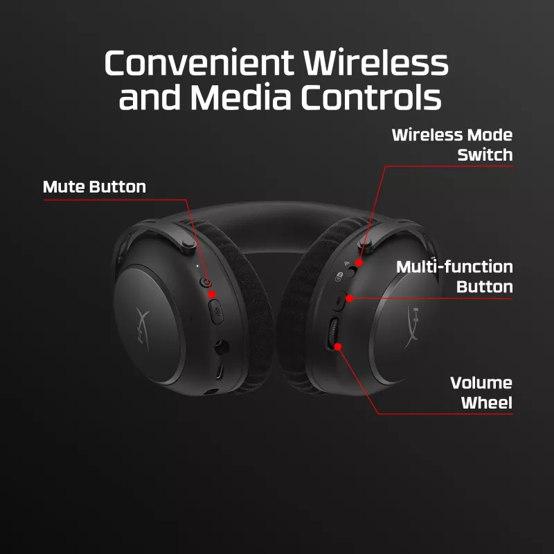 HyperX Cloud Alpha 2 – Belaidės žaidimų ausinės