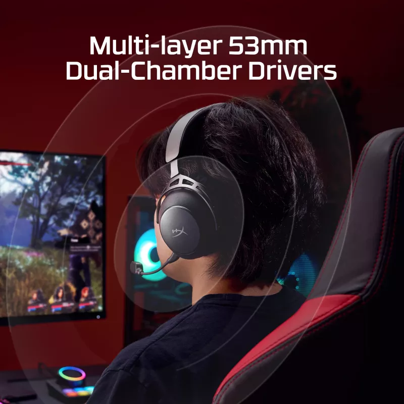 HyperX Cloud Alpha 2 – Belaidės žaidimų ausinės