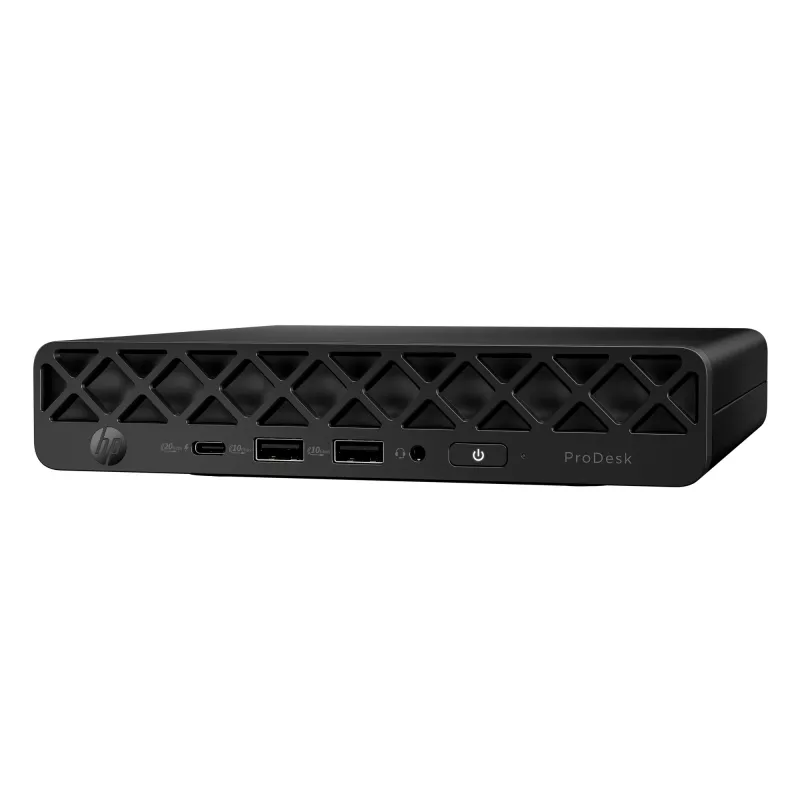 HP ProDesk 4 Mini G1i AI mažasis kompiuteris BY7D1ET – Intel Core Ultra 7 265T, 16 GB DDR5-5600, 1 TB SSD, Intel Graphics, Windows 11 Pro, juodas