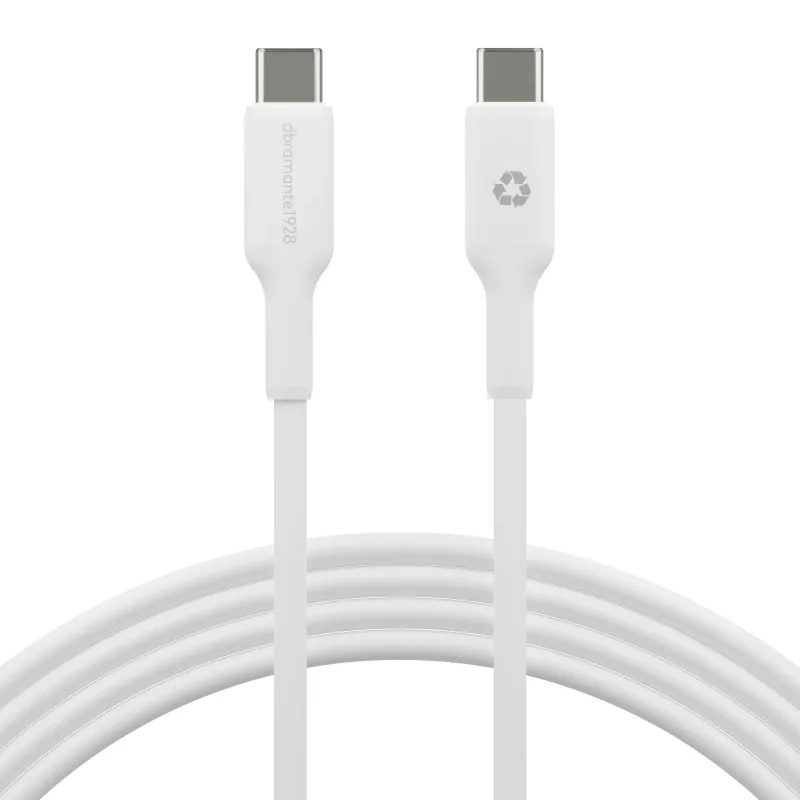 USB-C į USB-C laidas d bramante Bulk 2 m, baltas